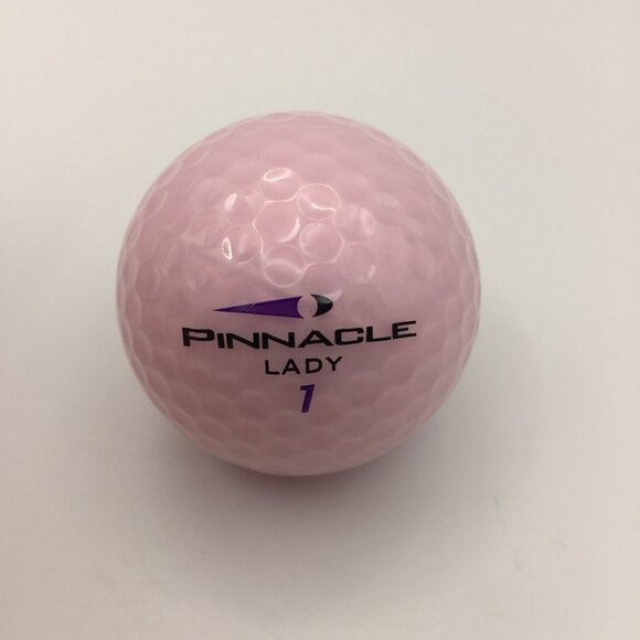 Pinnacle Lady 1 Soft Pink Golf Ball Breast Cancer Awareness Ribbon Purple - Picture 2 of 4